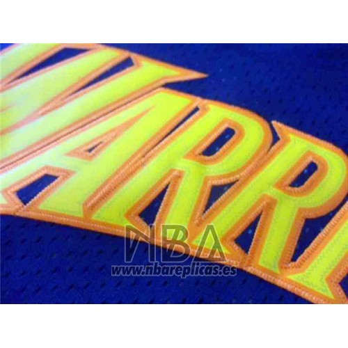 Camiseta Golden State Warriors Stephen Curry NO 30 Retro Azul